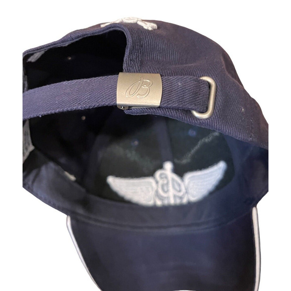 Breitling Watch Embroidered Wings, Anchor, Flying B Navy Blue Baseball cap adjs - Picture 6 of 7